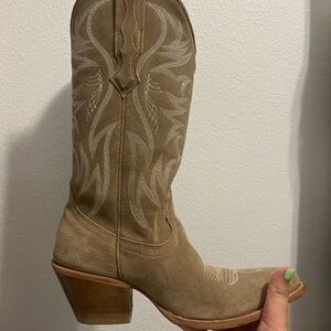 Idyllwind Suede Brown Cowboy Boots (Women Size 8)